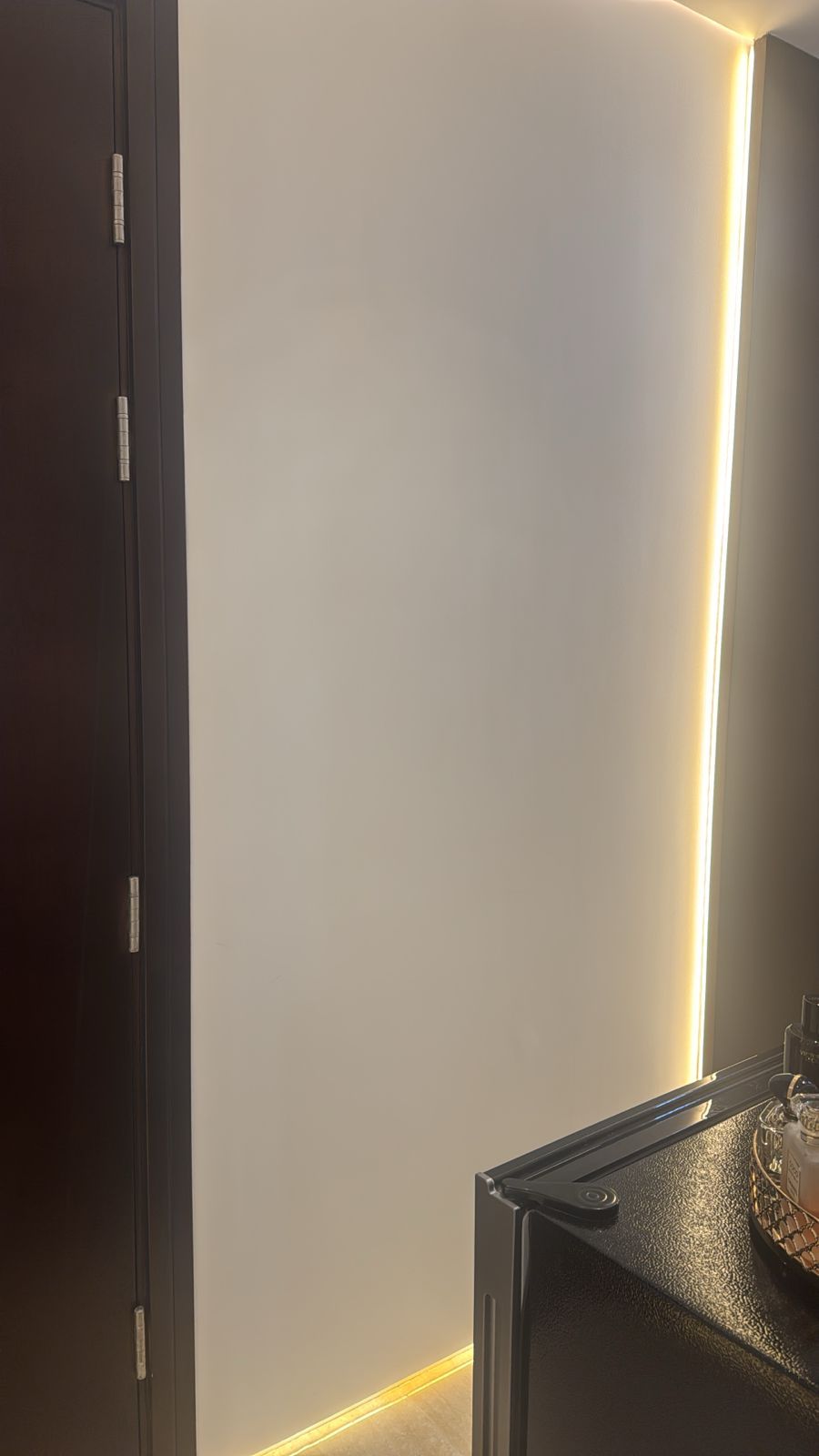 Flush White Door With LED Edge Lighting