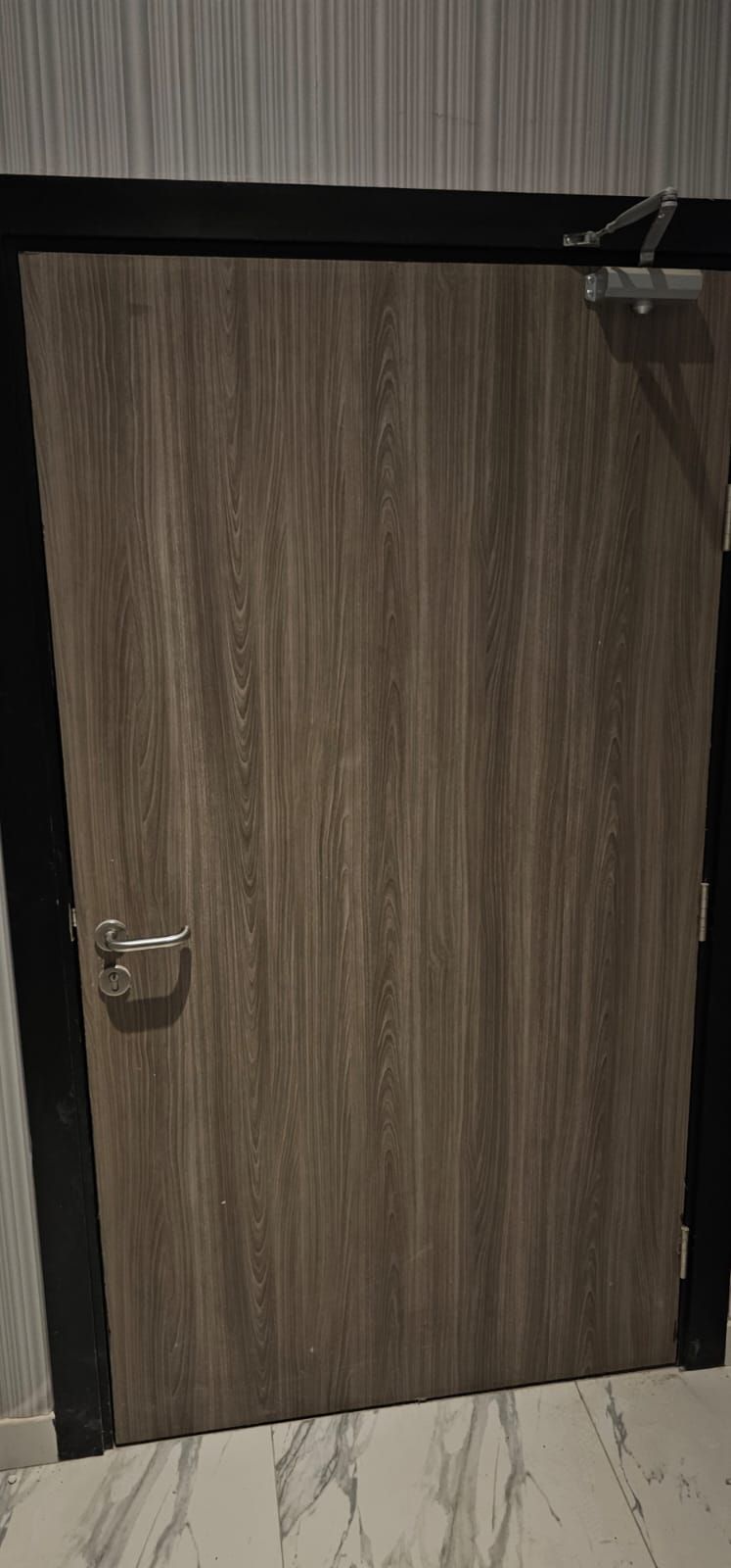 Grey Oak Laminate Hotel Room Door