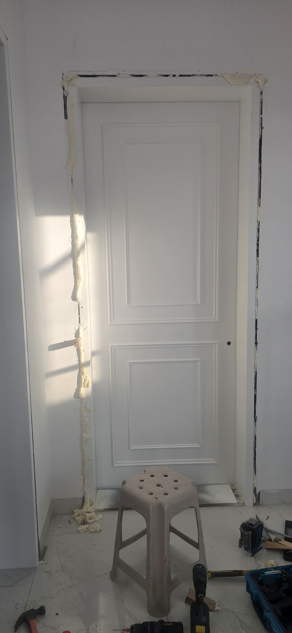 White interior door with applied panel moulding, The Springs