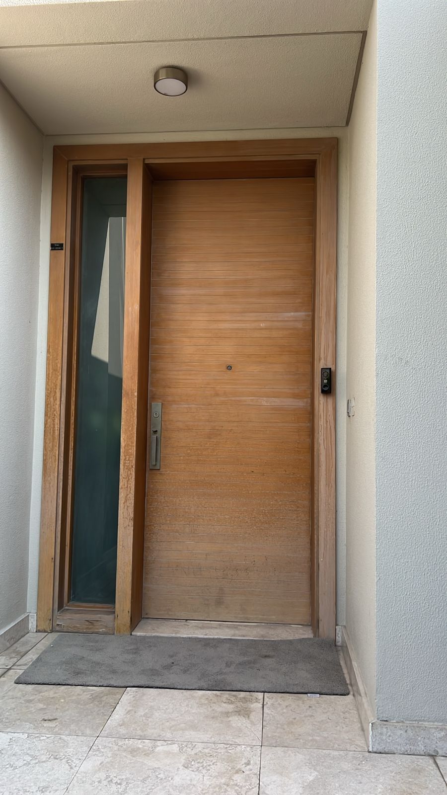 Oak Main Door With Glass Side Panel